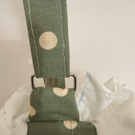 Sage Green Cottagecore Ruffle Shoulder Bag – Handmade Coquette Style