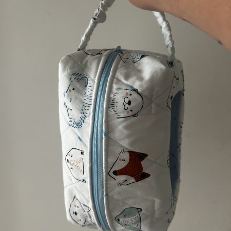 Handmade Uk baby nappy and wipes bag