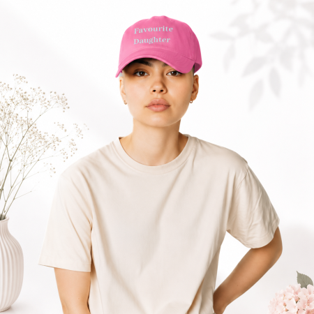 Embroidered Favourite Daughter Baseball Cap | Funny Family Gift | Birthday gift | Daughter for Gift | Valentines Day Gift | Embroidered Baseball Cap, | Birthday Gift From Mom or Dad