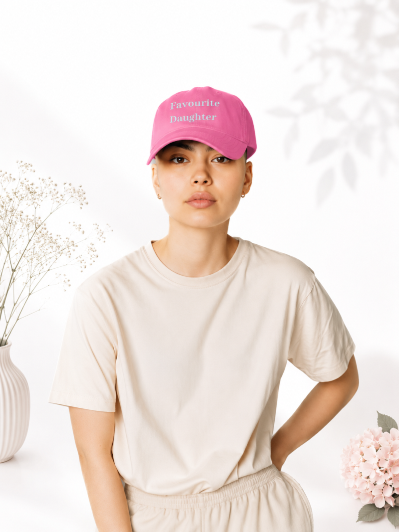 Embroidered Favourite Daughter Baseball Cap | Funny Family Gift | Birthday gift | Daughter for Gift | Valentines Day Gift | Embroidered Baseball Cap, | Birthday Gift From Mom or Dad
