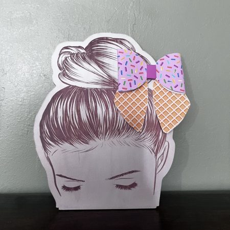 Sprinkle ice cream bow