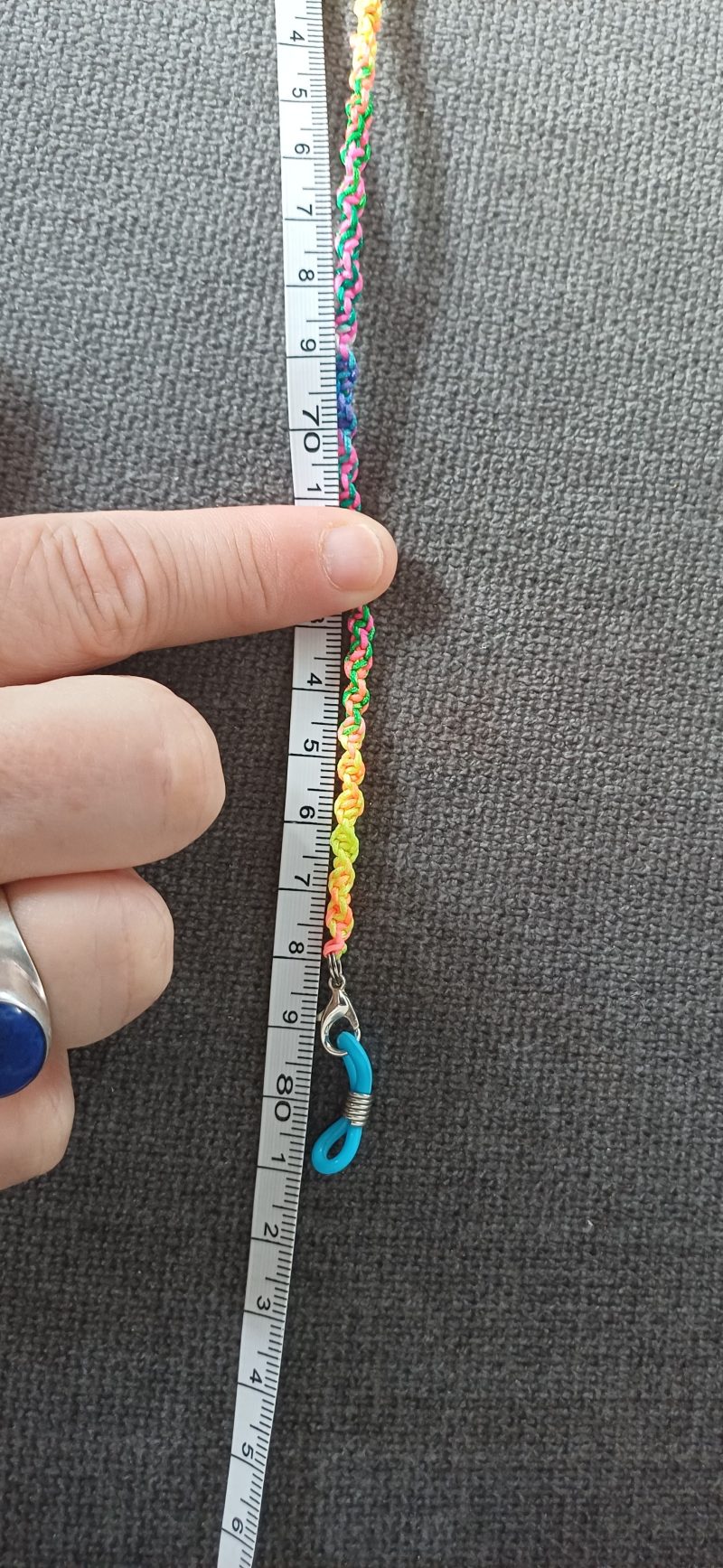 2 In 1 Face Mask Lanyard & Glasses Holder - Bright Multicoloured