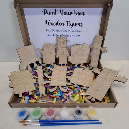 Paint your own Numberblocks Craft kit, Birthday Painting Kit, Holiday Activity