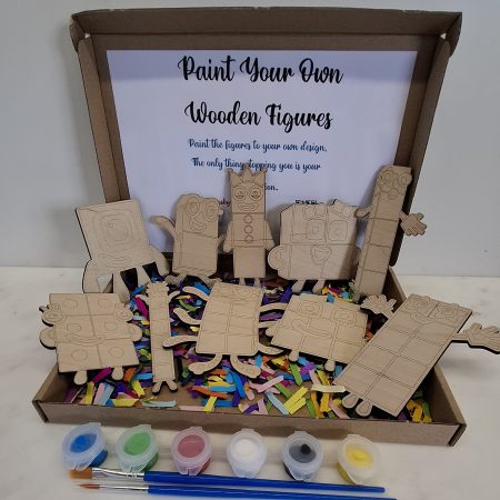 Paint your own Numberblocks Craft kit, Birthday Painting Kit, Holiday Activity