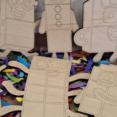Paint your own Numberblocks Craft kit, Birthday Painting Kit, Holiday Activity