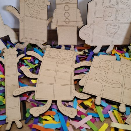 Paint your own Numberblocks Craft kit, Birthday Painting Kit, Holiday Activity