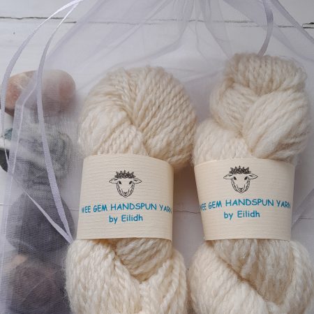 Handspun Yarn - Shetland Wool - Natural White