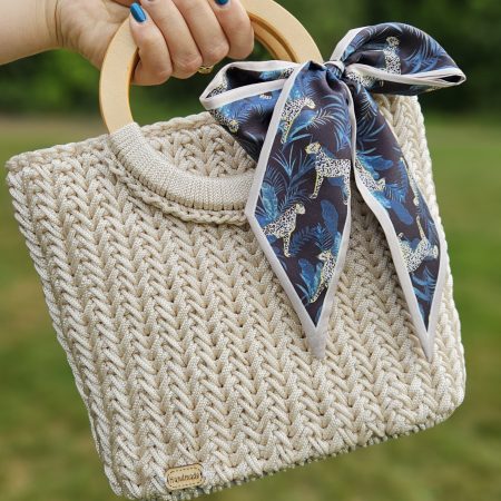 ¤ Ivory Knot ¤ crochet handbag size M