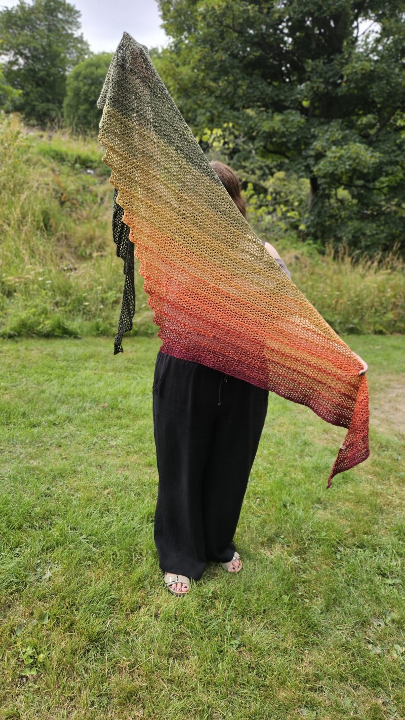 ¤ Sunset Meadow ¤ large crochet shawl
