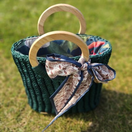 ¤ Emerald Moss ¤ crochet handbag size M