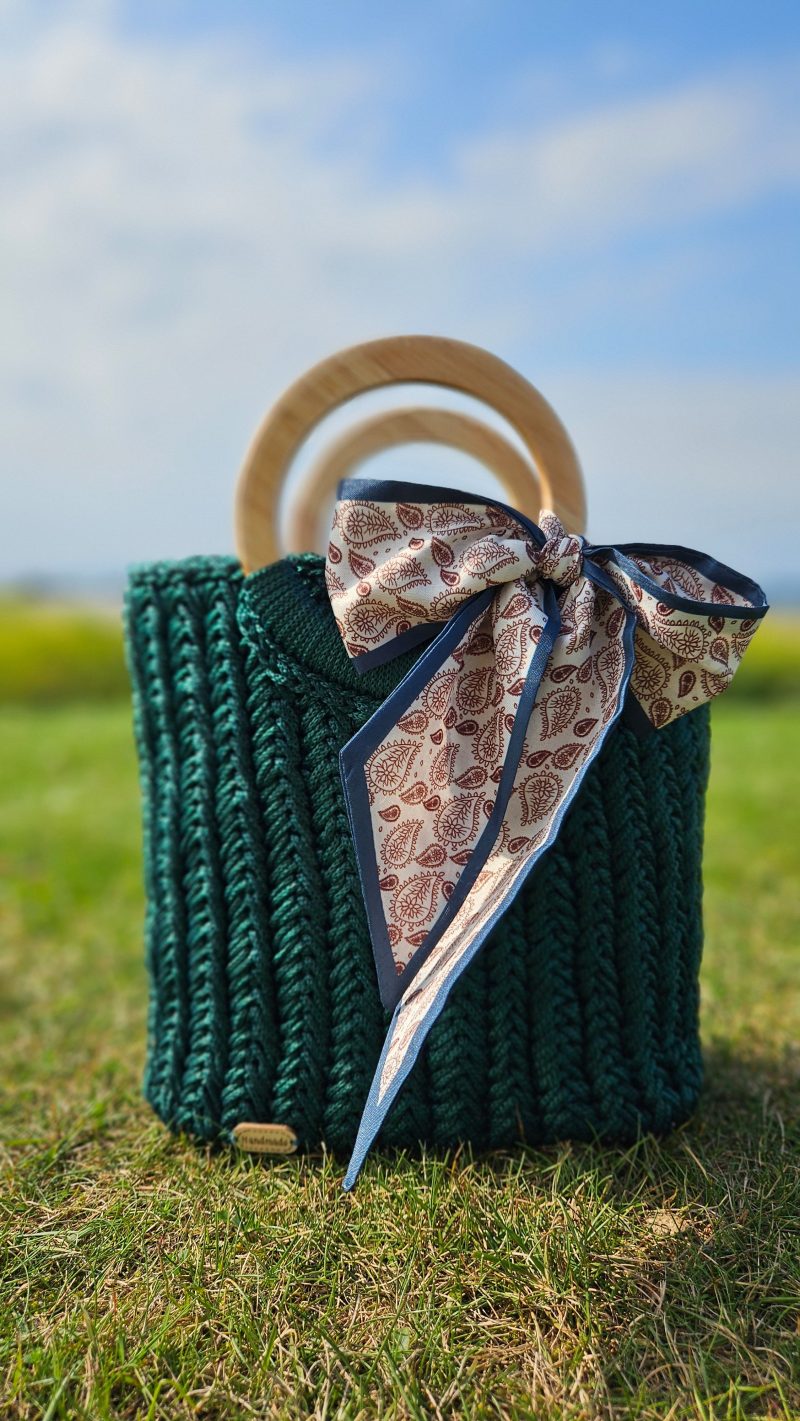 ¤ Emerald Moss ¤ crochet handbag size M