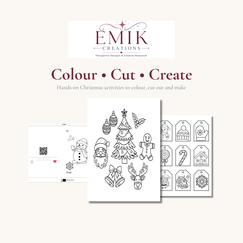 Children’s Christmas Activity & Craft Pack – Printable PDF