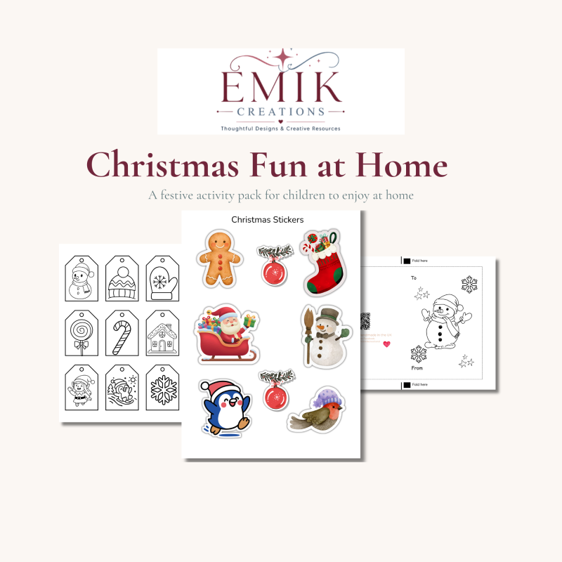 Children’s Christmas Activity & Craft Pack – Printable PDF