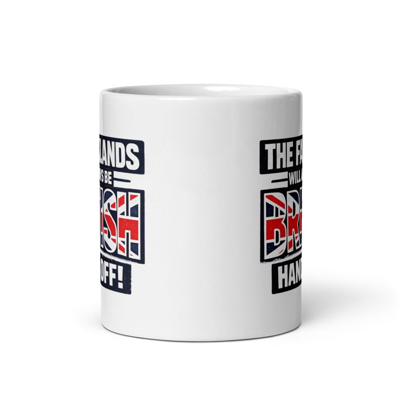 The Falklands British 11oz White Ceramic Mug – Patriotic Union Jack Style