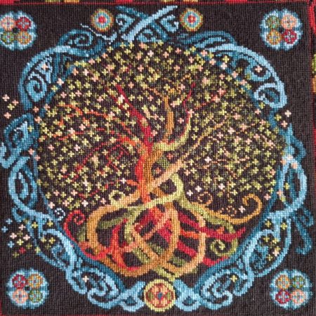 Celtic Tree Of Life Tapestry Wall-hanging Kit To Sew Yourself In Counted Cross-stitch