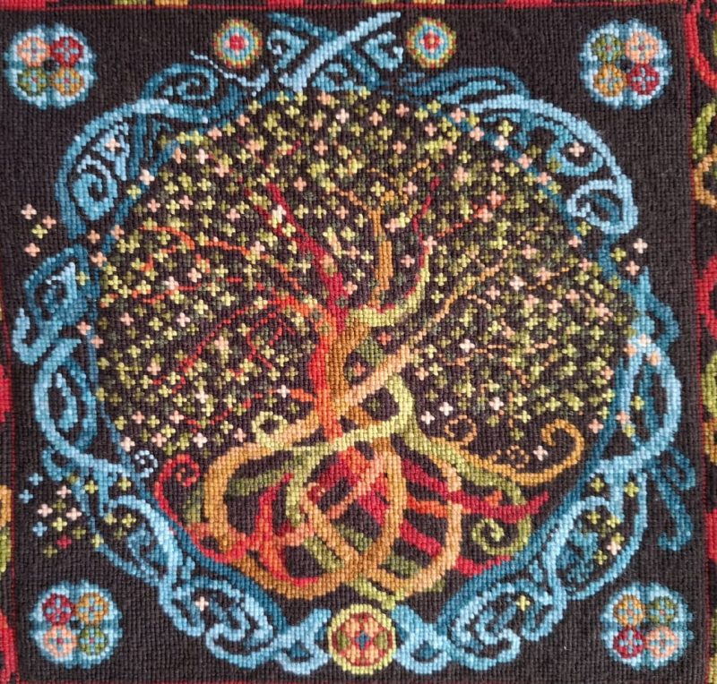 Celtic Tree Of Life Tapestry Wall-hanging Kit To Sew Yourself In Counted Cross-stitch