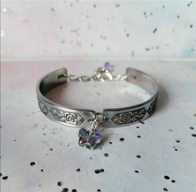 Upcycled Spoon Bracelet with Choice of Charms | Eco-Friendly Gift
