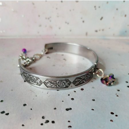 Upcycled Spoon Bracelet with Choice of Charms | Eco-Friendly Gift