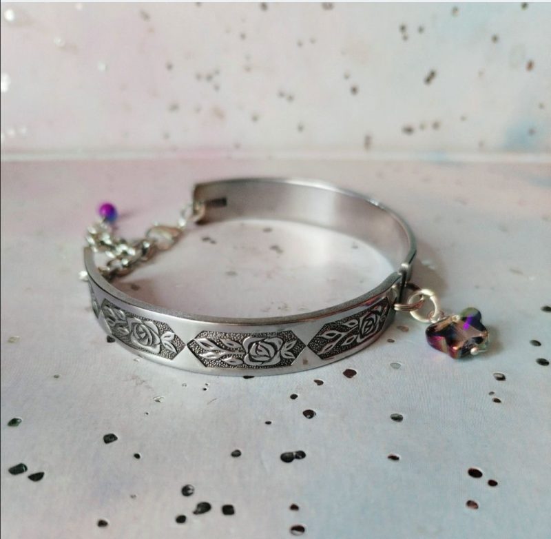 Upcycled Spoon Bracelet with Choice of Charms | Eco-Friendly Gift