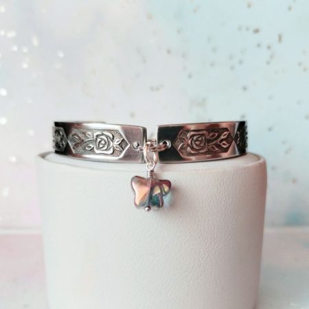 Upcycled Spoon Bracelet with Choice of Charms | Eco-Friendly Gift