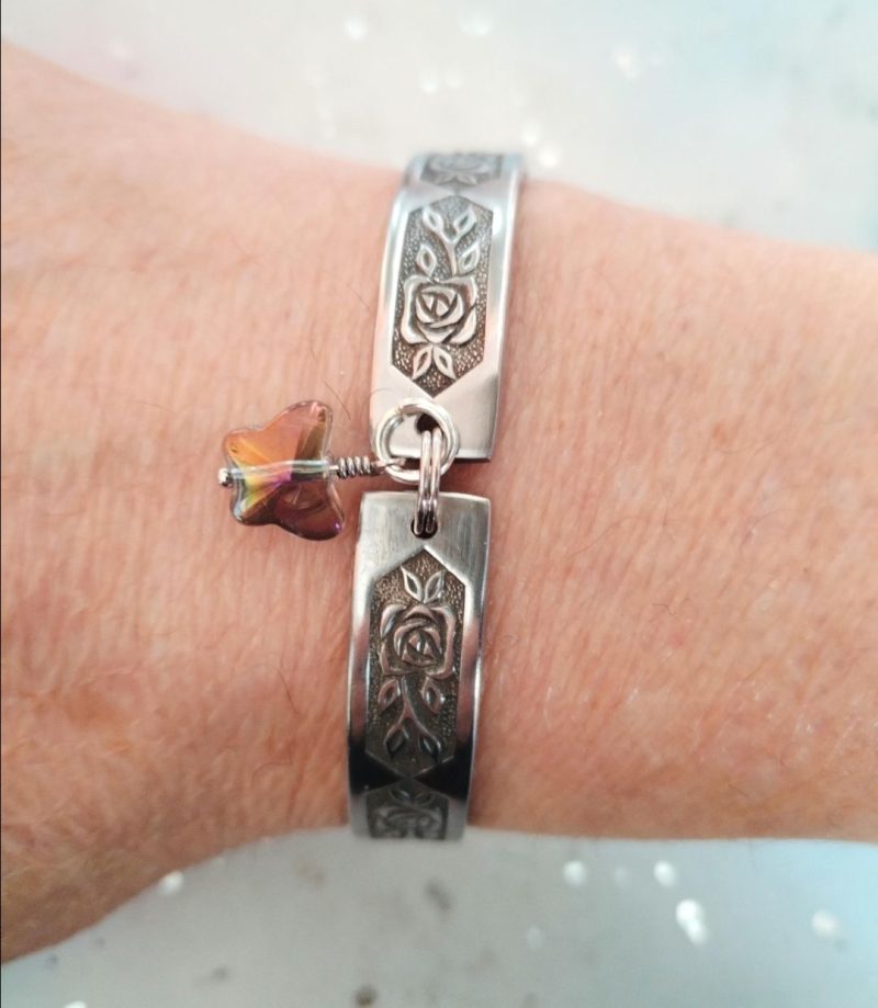 Upcycled Spoon Bracelet with Choice of Charms | Eco-Friendly Gift