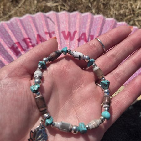 The Azure and Earth Bracelet (one of a kind)