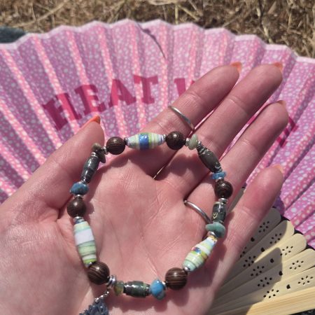 The Sage and Sapphire Bracelet (one of a kind)