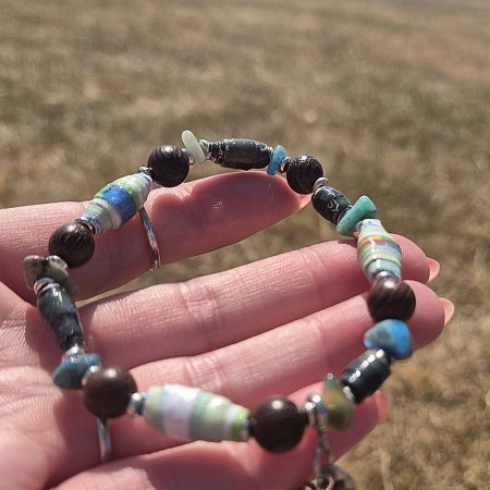 The Sage and Sapphire Bracelet (one of a kind)