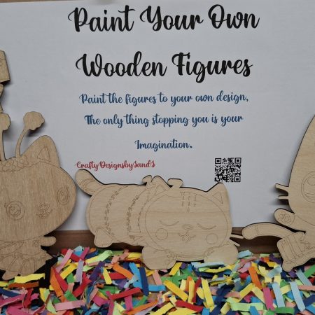 Gabby Dollhouse Paint your Own Craft, Birthday Painting Kit, Party Pack Favours