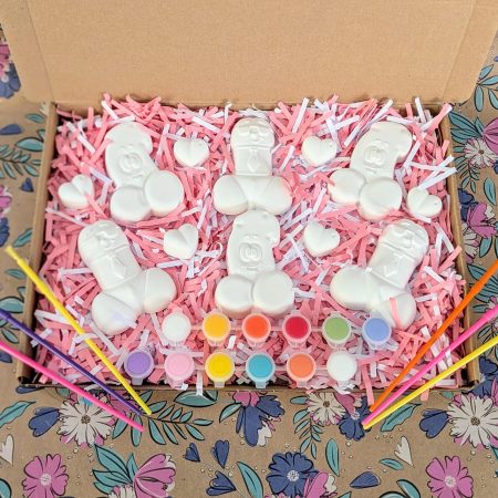 Hen party willy inspired paint set craft kit - Paint you own willy hen party set - Gifts - Painting - Plaster of Paris - Activity set