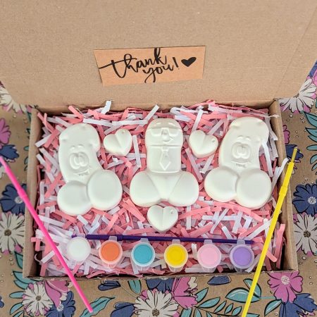 Hen party willy inspired paint set craft kit - Paint you own willy hen party set - Gifts - Painting - Plaster of Paris - Activity set