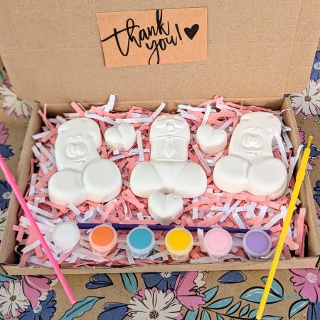 Hen party willy inspired paint set craft kit - Paint you own willy hen party set - Gifts - Painting - Plaster of Paris - Activity set