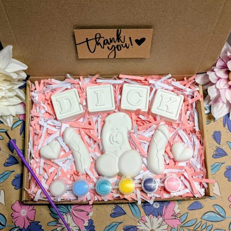 Hen party willy inspired paint set craft kit - Paint you own willy hen party set - Gifts - Painting - Plaster of Paris - Activity set