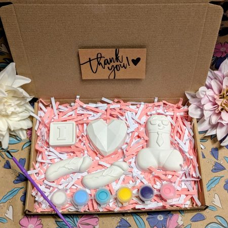 Hen party willy inspired paint set craft kit - Paint you own willy hen party set - Gifts - Painting - Plaster of Paris - Activity set