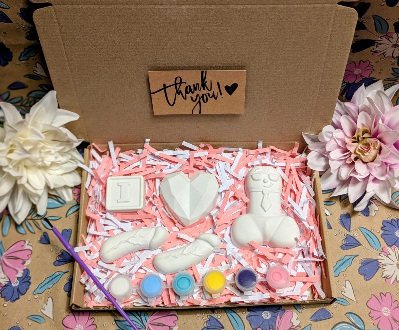 Hen party willy inspired paint set craft kit - Paint you own willy hen party set - Gifts - Painting - Plaster of Paris - Activity set