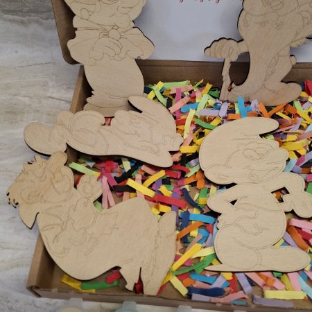 Paint your own Smurf's Craft kit - Holiday Painting Kit - Wooden Figures