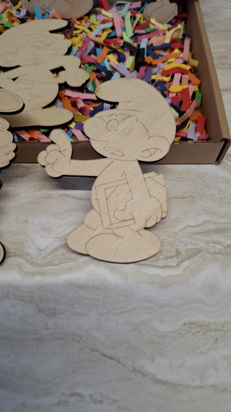 Paint your own Smurf's Craft kit - Holiday Painting Kit - Wooden Figures