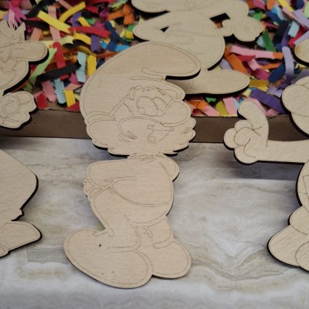 Paint your own Smurf's Craft kit - Holiday Painting Kit - Wooden Figures