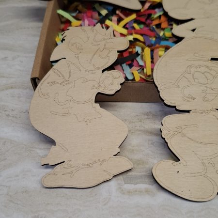Paint your own Smurf's Craft kit - Holiday Painting Kit - Wooden Figures