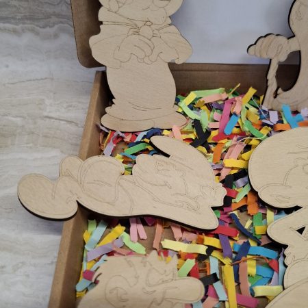 Paint your own Smurf's Craft kit - Holiday Painting Kit - Wooden Figures
