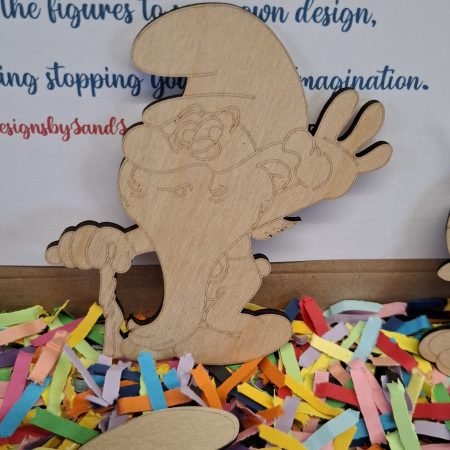 Paint your own Smurf's Craft kit - Holiday Painting Kit - Wooden Figures