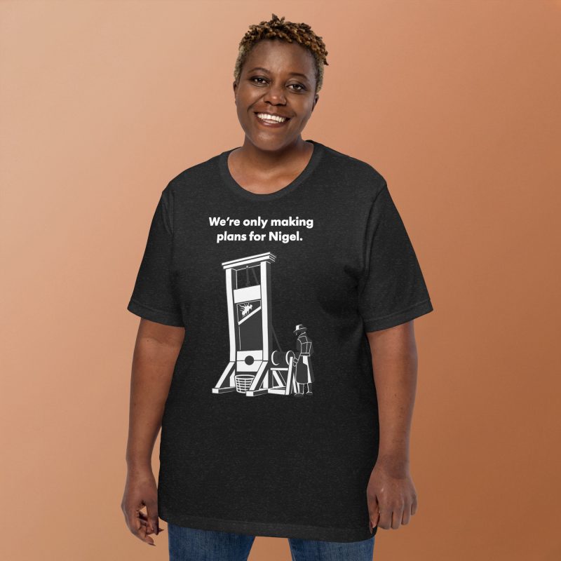 Viral “We’re Only Making Plans for Nigel” Black Unisex Cotton T-Shirt XS–4XL