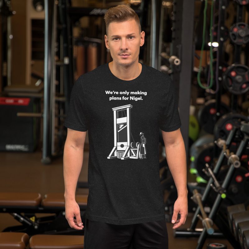 Viral “We’re Only Making Plans for Nigel” Black Unisex Cotton T-Shirt XS–4XL