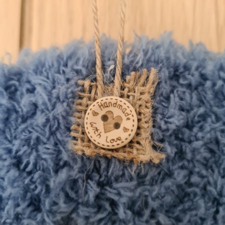 Cornflower blue Yarn Wrapped Wreath