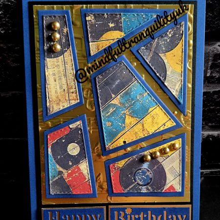 Handmade Vinyl Record Birthday Card | Music Lover Birthday Card | Retro Record Collector Greeting Card | Unique Handmade Birthday Card