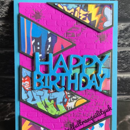 Urban Neon Graffiti Birthday Card | Funky Street Art | Bright Colourful Greeting Card