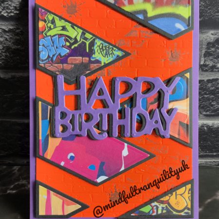 Urban Neon Graffiti Birthday Card | Funky Street Art | Bright Colourful Greeting Card