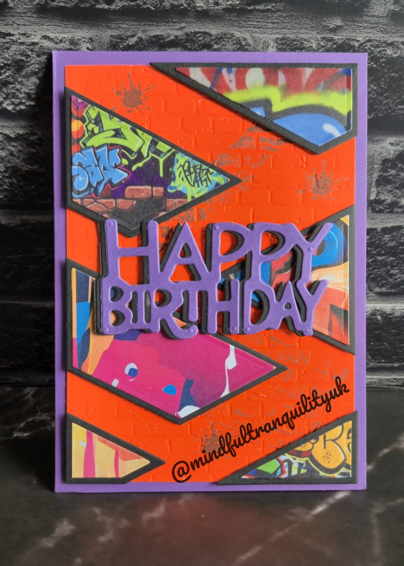 Urban Neon Graffiti Birthday Card | Funky Street Art | Bright Colourful Greeting Card