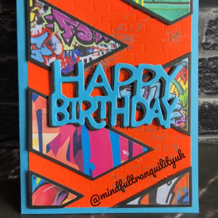 Urban Neon Graffiti Birthday Card | Funky Street Art | Bright Colourful Greeting Card