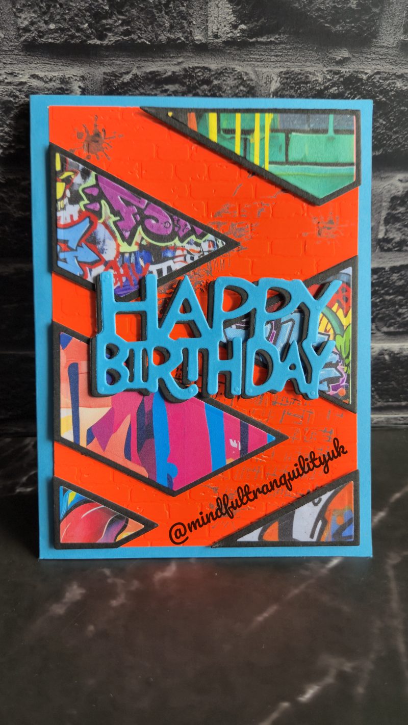 Urban Neon Graffiti Birthday Card | Funky Street Art | Bright Colourful Greeting Card